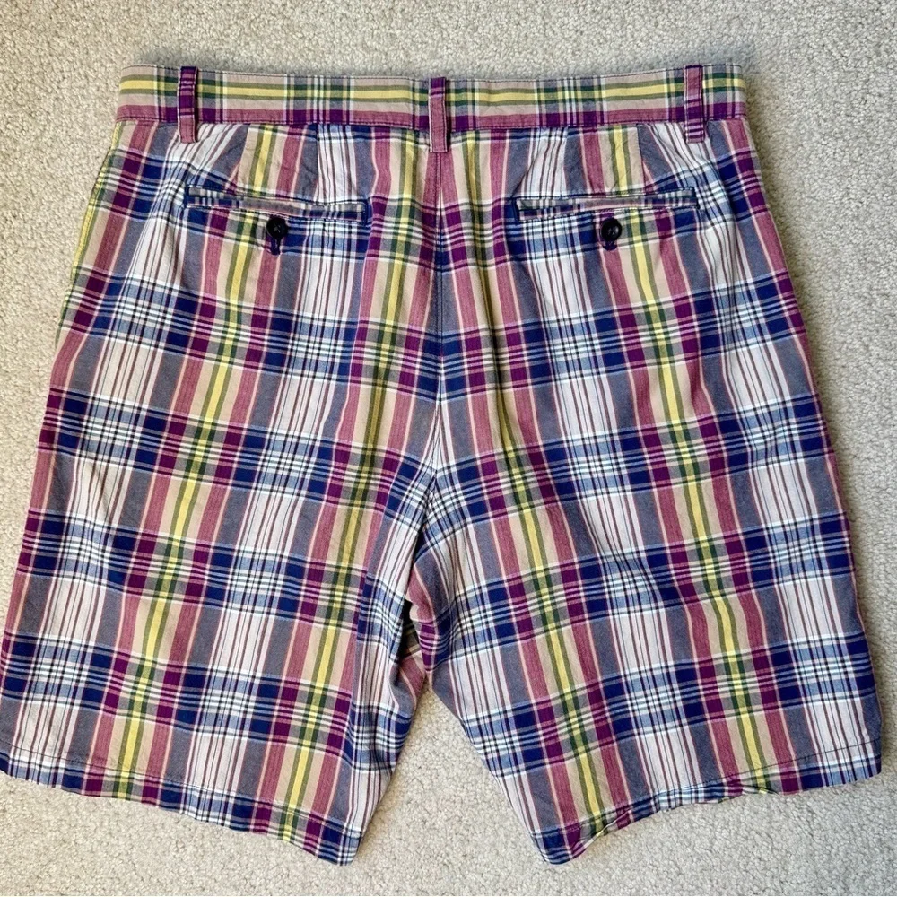Banana Republic Men’s Plaid Shorts 100% Cotton Pockets Size 36 Preppy Golf